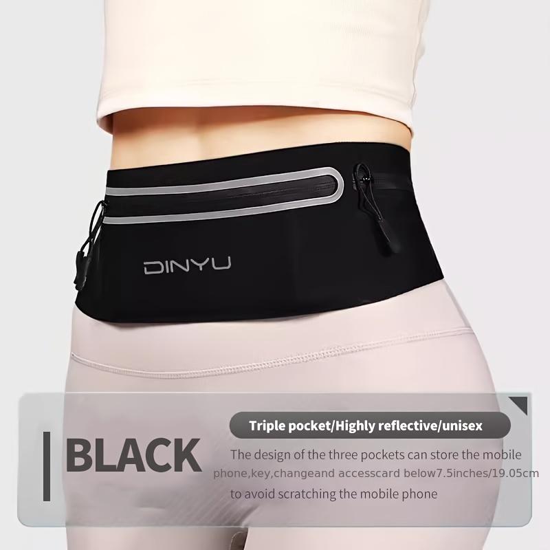 Reflective Running Waist Bag, Lightweight Phone Pouch for Women & Men, Multi-Functional Fitness Belt for Night & Morning Jogging