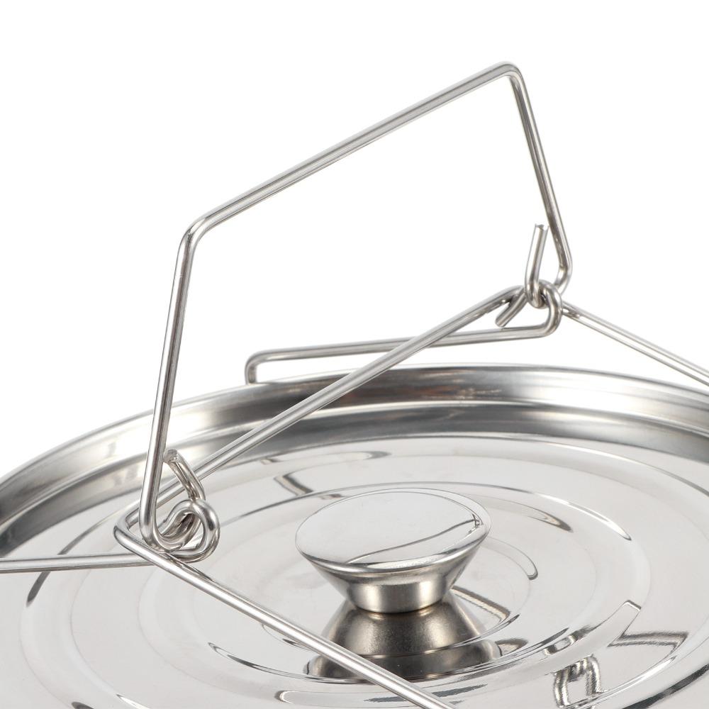 Stainless Steel Steamer Cooker Silver Large Capacity Steamer Insert Pans Stackable Layered Steaming Steamer Inserts Set