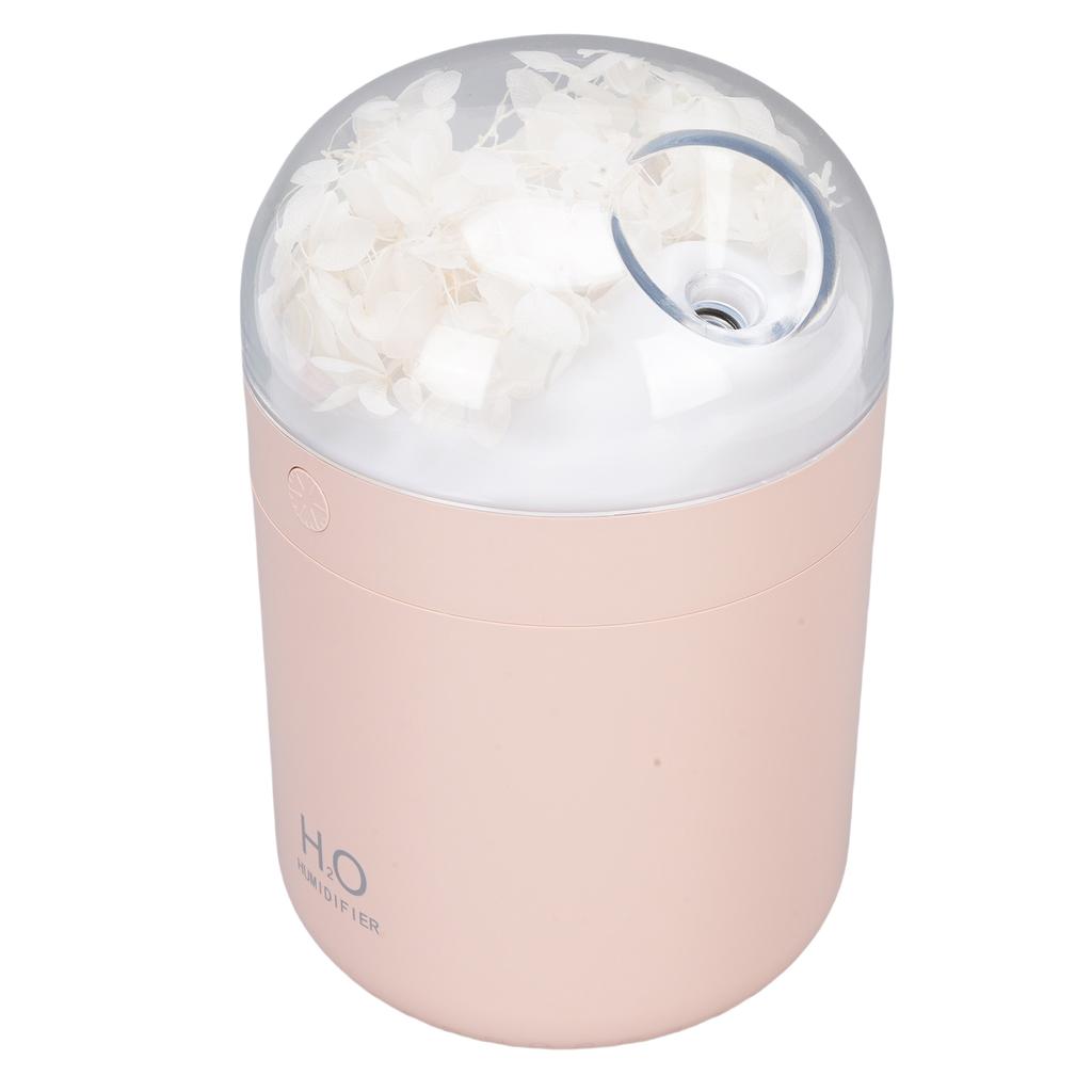 Eternal Flower Humidifier 2W 500ML Water   USB Powered Desktop Humidifier with 7 Color Light for Bedroom  