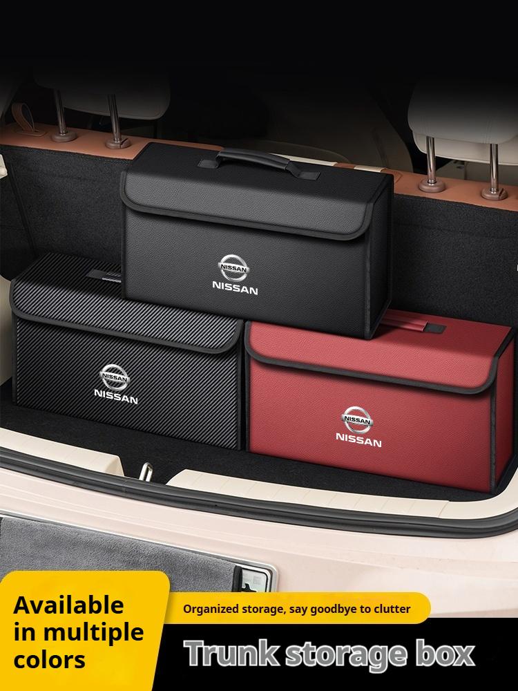 Car Trunk Storage Box Organizer Foldable Container Bag For Nissan X-Trail Qashqai Sentra Serena Tiida Teana Juke Micra AlmeraJ