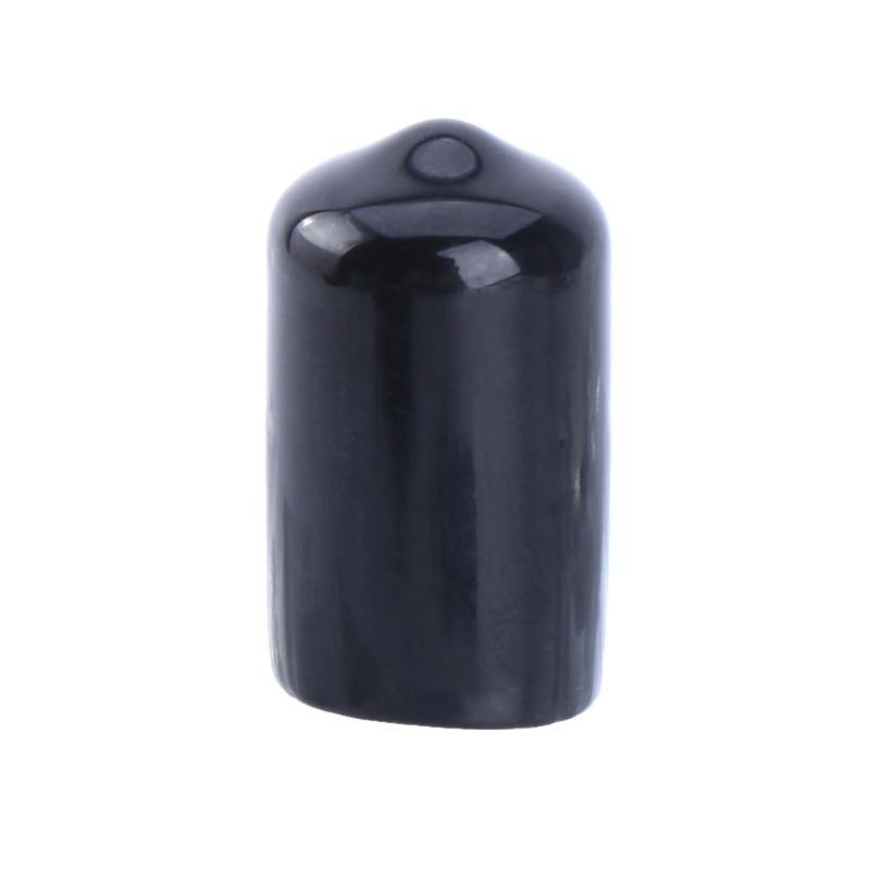 180pcs Rubber Caps Flexible Black End Caps Shock Absorbing for Screw & Tube