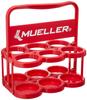 Used by Professional Sports Mueller Drink Holder Foldable Water Bottle Carrier for 6 Red 919000 [Brand Teams] Bottles,