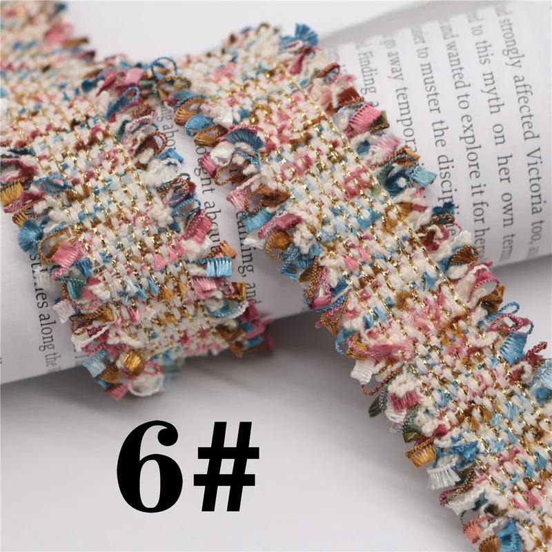 45 Yards Trim Vintage Embroidered Lace Sewing Lace Ribbon Fabric Handmade Costume Dress Sewing Trimmings Wedding Decoration