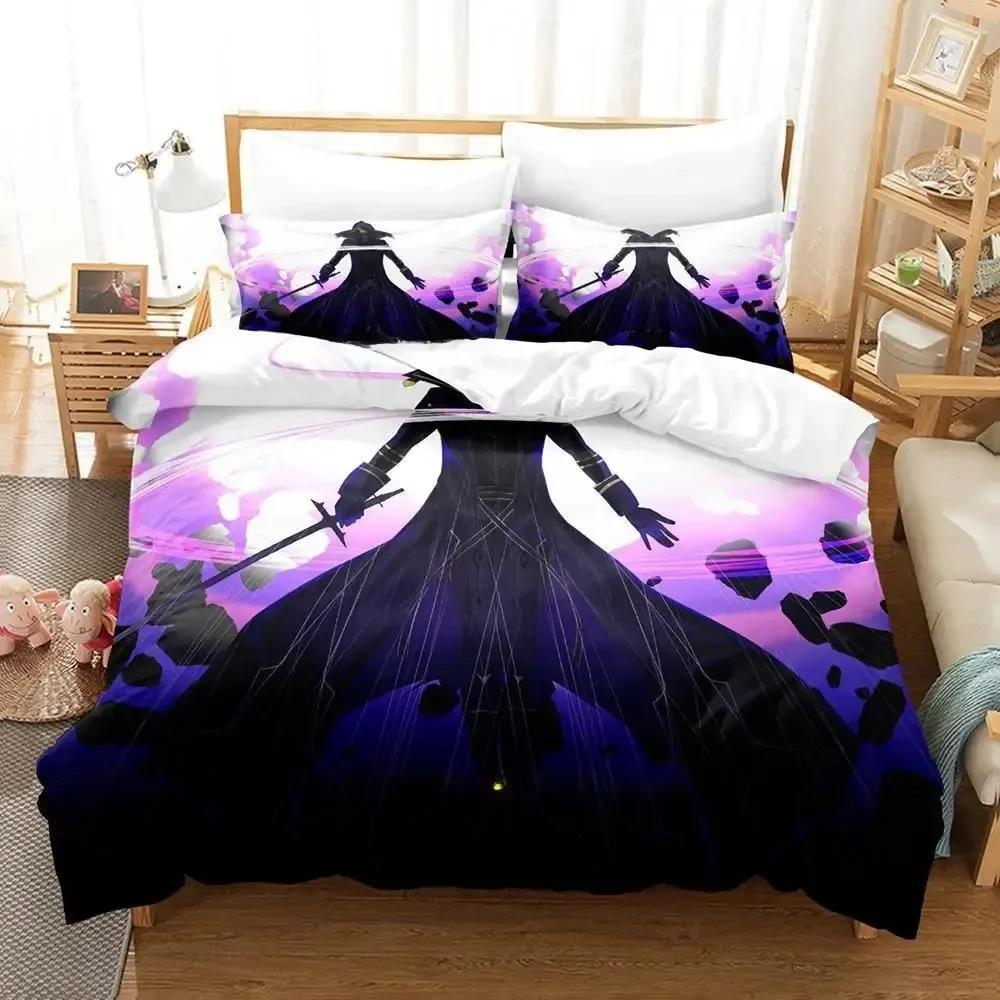 The Eminence in Shadow Cid Kagenou Beddengoed Set Beddengoed Set Gedrukt Met Kussensloop Bed Zacht Dekbedovertrek Zacht Eenpersoons Tweepersoons Queen Super King-Size Afmetingend