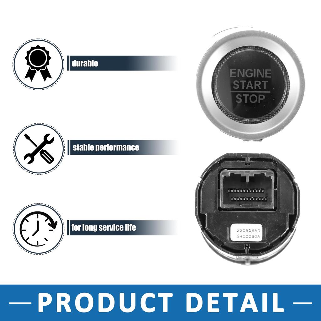 ABSOPRO Ignition Starter Switch Engine Button for Honda Start/Stop 35881-TG7-A03 2018-2019