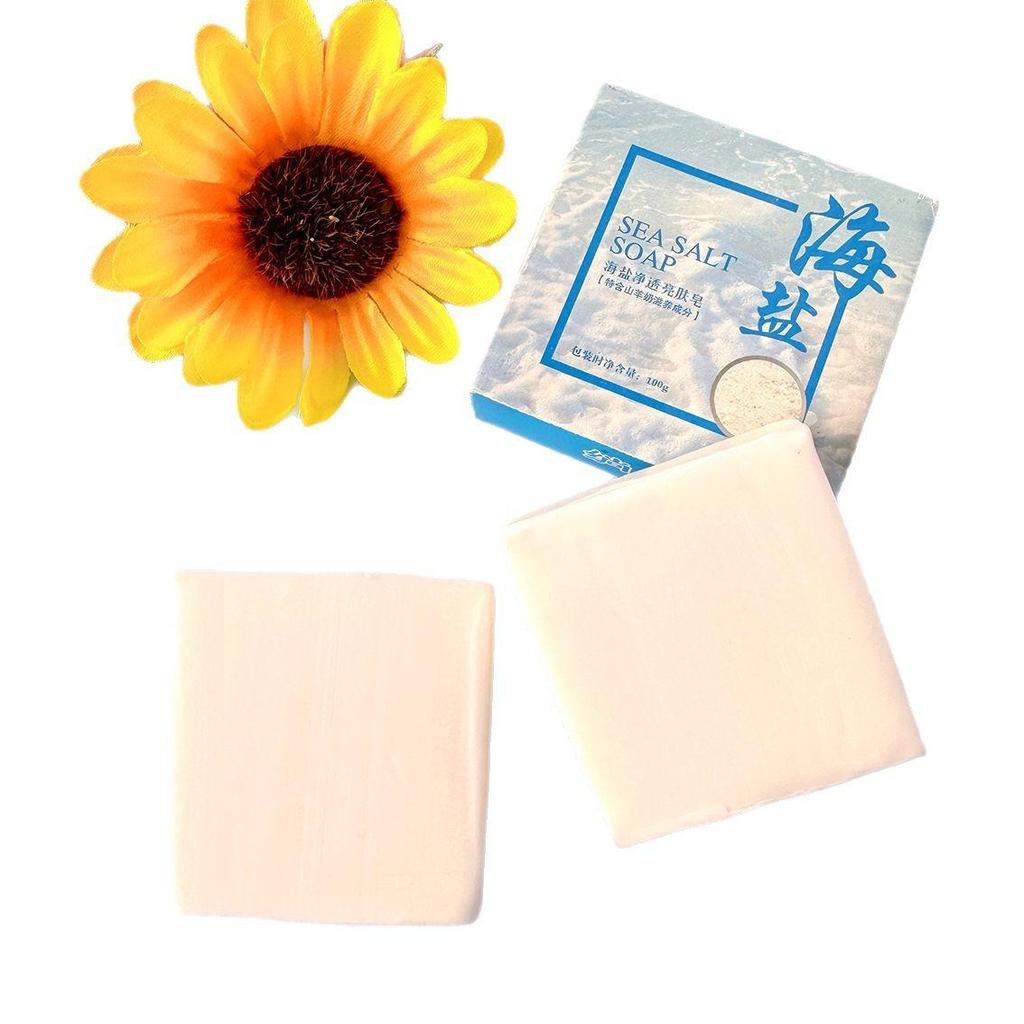 Sea Salt Purifying & Brightening Soap for Bathing, Face & Hand Washing with Moisturizing, Long-lasting Fragrance