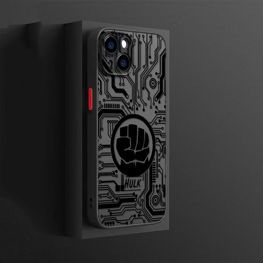 Case for iPhone 17 Pro Max 14 11 12 XS XR Air 13 Mini 16 Plus 17e 15 7 8 SE Back Phone Cover Marvel Cool Hero Logo
