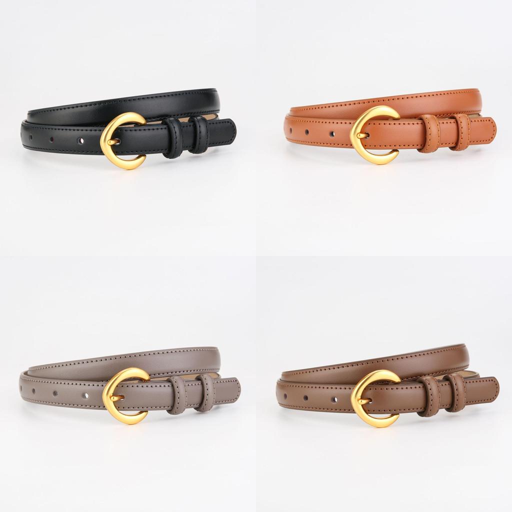 Leather Men Women Fashion Belt With Alloy Buckle And Letter Details For Casual Dress