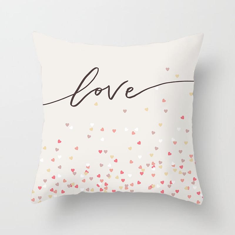 Home Furnishings Simple Golden Sofa Pillow Cover Digitally Printed Car Cushion Cover