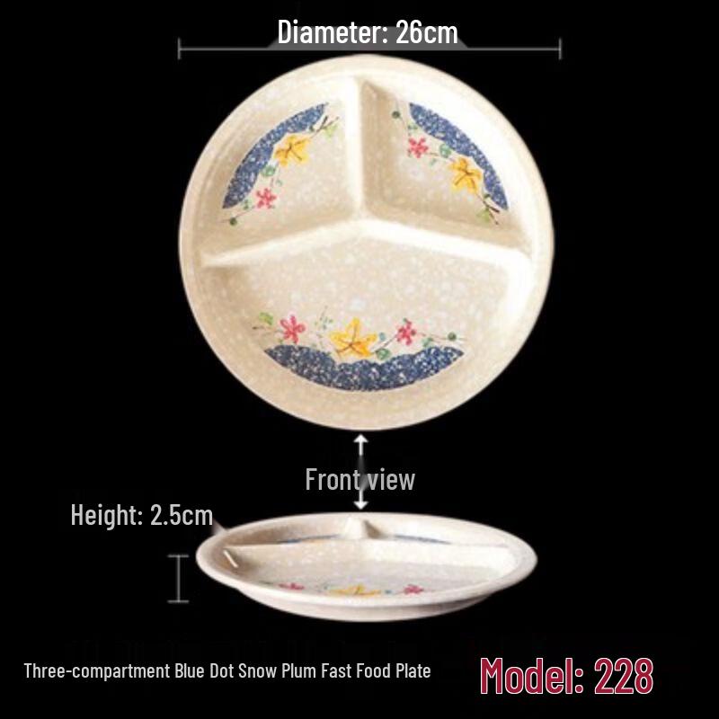 Melamine Compartment Lunch Tray