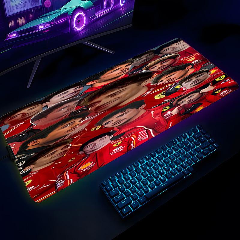 C-charles Leclerc F1 Racing Mouse Pad - Non-Slip Rubber Base,Smooth Surface Work,Gaming,Office,Home Use,Desk Mouse Pad