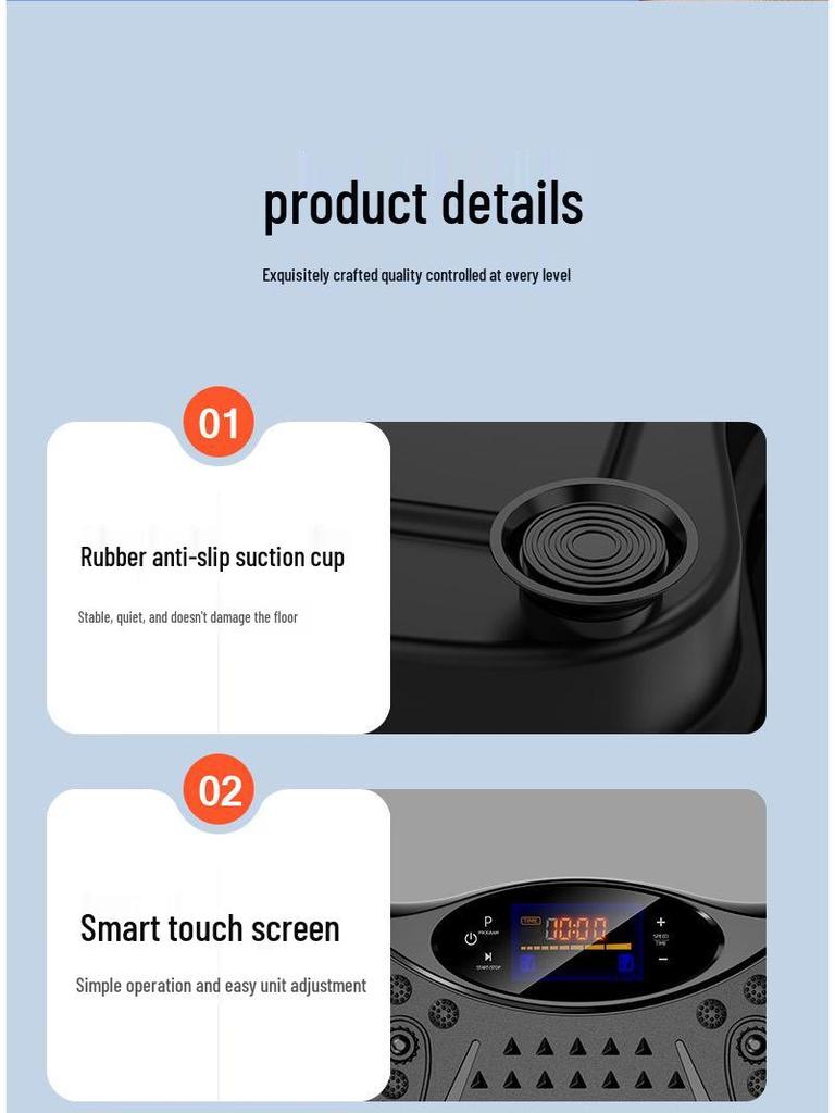 Compact Full-Body Vibration Exercise Machine for Home Use