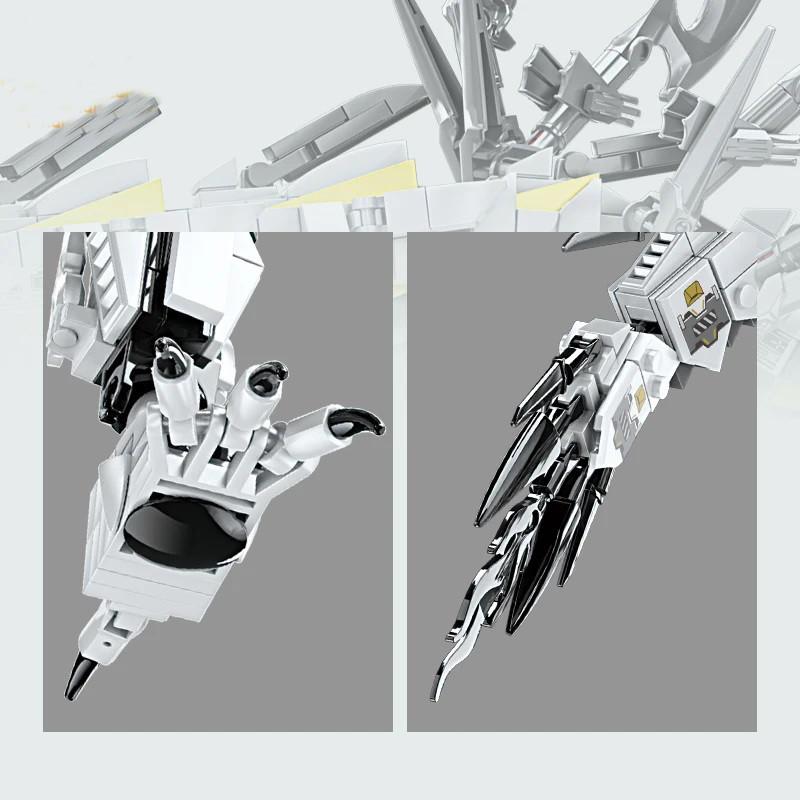 1485PCS White Dragon Model Building Blocks Movie Series City Bricks Educational Construction Toys For Children Friends