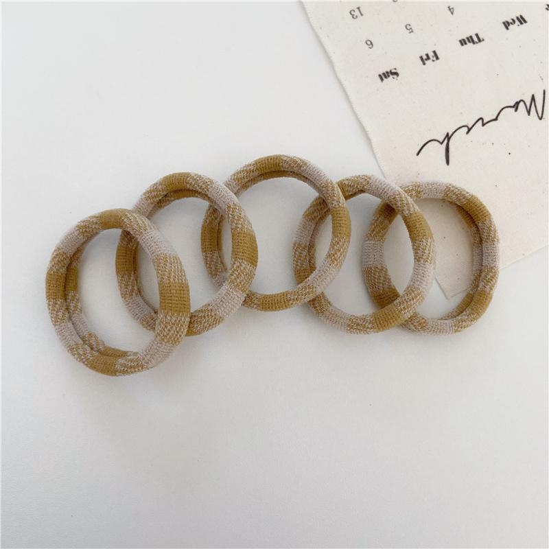 5Pcs/Set Basic Seamless Hair Tie Elastic Hair Band High Elasticity Rubber Bands Ponytail Holder Women Girls Hair Accessories