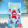 Customizable personalized beach towels Oddbods themed designs.Suitable for the beach, yoga, sports;ideal as beach accessories
