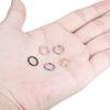 10pcs/lot Steel Hinged Segment Nose Hoop Rings Septum Piercing Daith Hoop Earring Lip Cartilage Piercings Women Jewelry 14G-20G