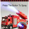 1/32 Scale Fire Truck Model Toy Car Metal Die-cast Light Music Simulation Spray Rescue Vehicle Models for Kids Birthday Gifts