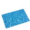 Ocean Beach Shell Pattern Bath Flannel Mat Non-Slip, Absorbent Ultra Soft Plush Suitable for Shower Door Bathroom Entrance Decor
