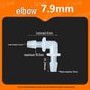 Plastic Elbow Hose Connector 90° Barb for Fish Tank Water Pipe