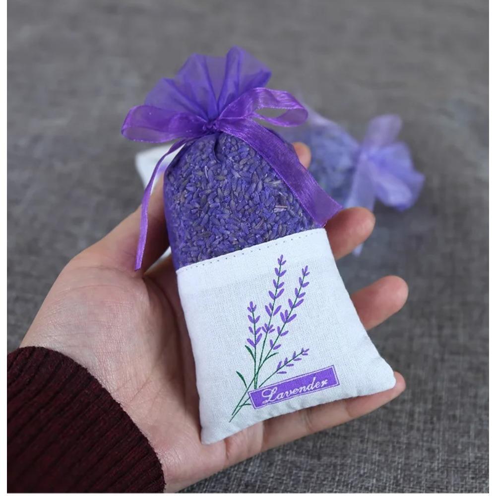 10/20/30pcs Empty Sachets Bag Flower Printing Lavender Fragrance Sachet Bags for Dry Flower Storage Drawstring Fragrance Pouch