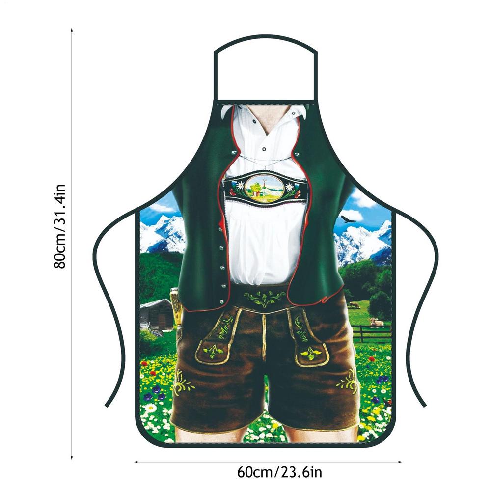 German Oktoberfest Kitchen Apron Beer Festival Apron For Oktoberfest Party Soft Oktoberfest Party Decorations For BBQ Grilling