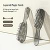 "In Stock: Premium Dual-Use Layered Magic Comb - Wet/Dry Scalp Massage, Anti-Static, Smooth & Volumize Hair"