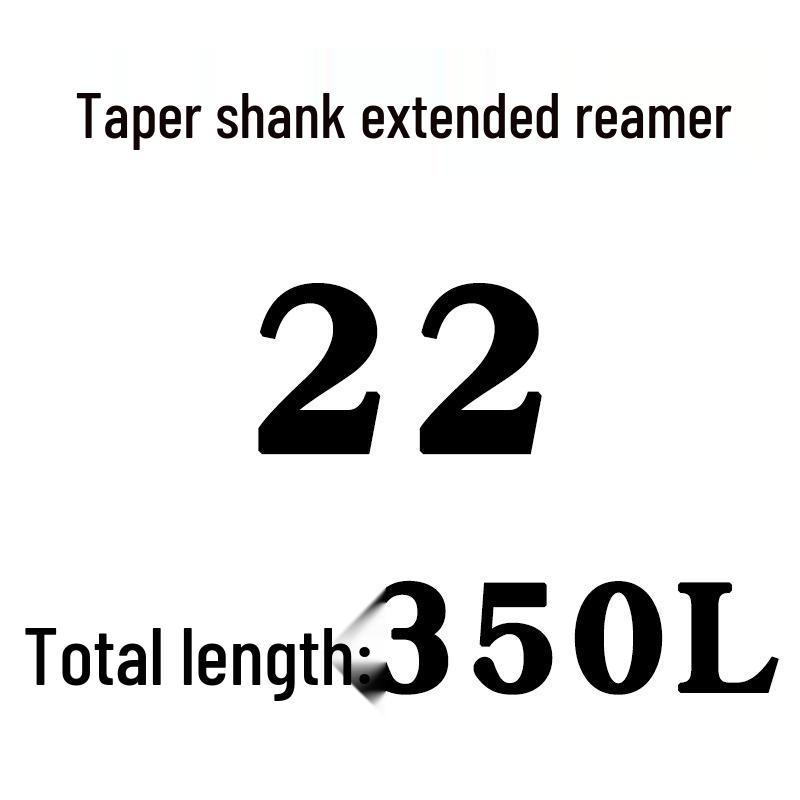 Extra Long High-Speed Steel Taper Shank Machine Reamer for Deep Holes, Sizes 16, 18, 20, 22, 24, 25, 30, 40