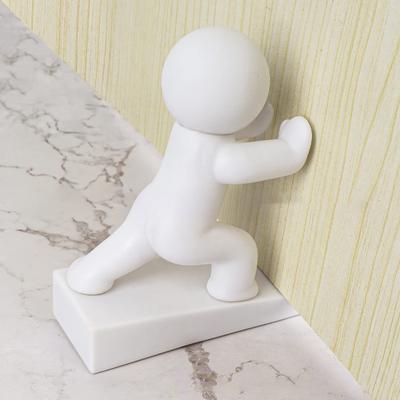 Çizgi Film Adam Kapı Stoperi Takozu Duvar Koruyucu Kaymaz Rüzgar Geçirmez Delme Gerektirmez Çarpışma Önleyici Halı Fayans Beton Ahşap Zemin Kapı Stoperi