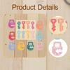 Wooden Lock and Key Puzzle Matching Toy Compact Early Learning Portable Color Recognition