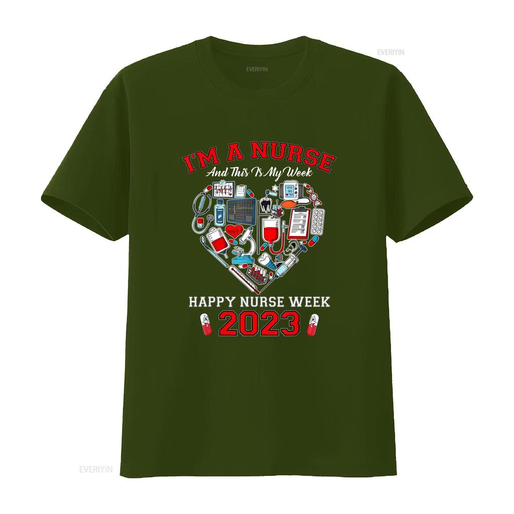 Im A Nurse And This Is My Week Happy  T Shirt vintage Washed Slightly homme Stylish Comfortable Versatile designer clothes