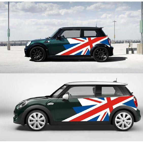 Union Jack Car Exterior Door Side Body Stickers Decal For MINI Cooper Countryman R60 R55 R56 F55 F56 F60 Car Styling Accessories