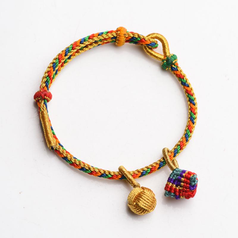 Drachenbootfest Fünffarbiges Handgefertigtes Gewebtes Armband für Alle Altersgruppen