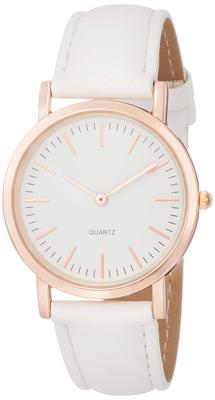 [Arias] Analog Casual Watch Amalfidia Waterproof Leather Strap White Dial Amalfidia, Japanese Movement A46M03 Men's White