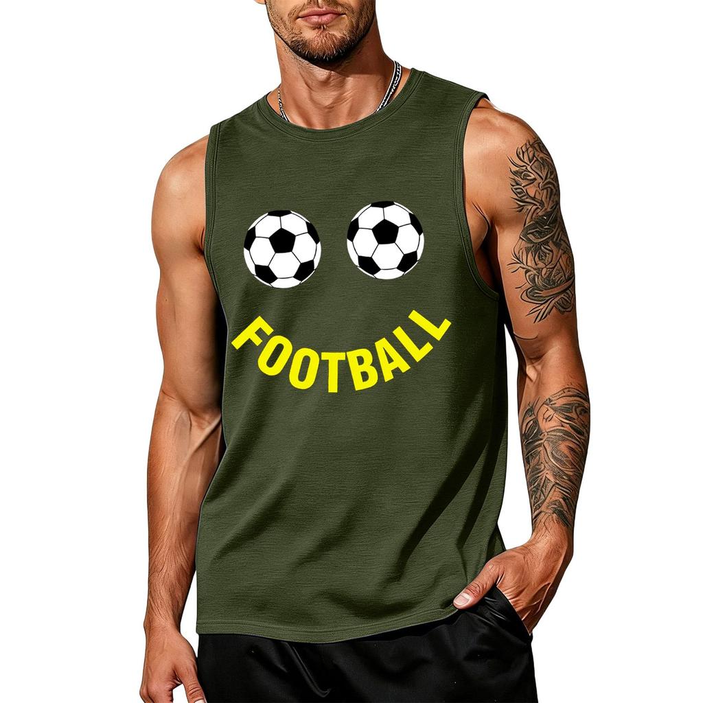 Men's Soccer Fan Sleeveless Tank Top for Day