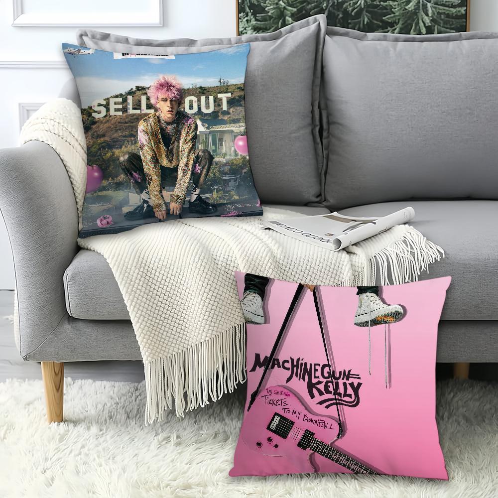 Singer M-Machine Gun K-Kelly Pillow Case Office Cushions Suitable For Sofa Car Decorative Cushion Cover