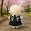 AXLUCE - Plush Clothes - 10cm - Plush Toy - Clothes - Uniform - Doll (Girls (Black))