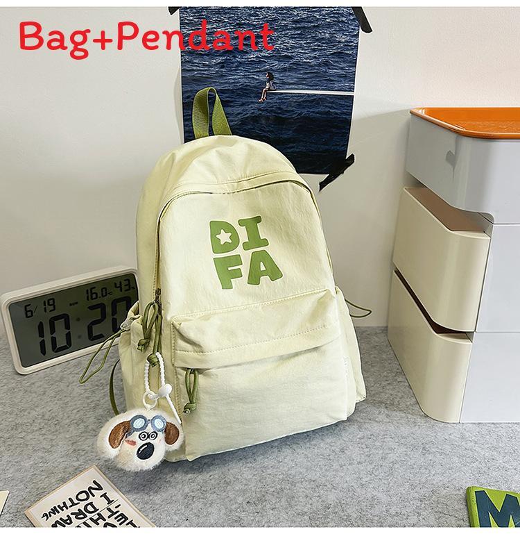 Jugend-Campus-Rucksack mit Buchstabenmuster und Nylon für Studenten