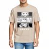 Tshirt Men Black Mens Tshirt Anime Panels With Japanese Text Comfortable Soft Cotton Teeshirt Fashionable Everyday Tees Adul