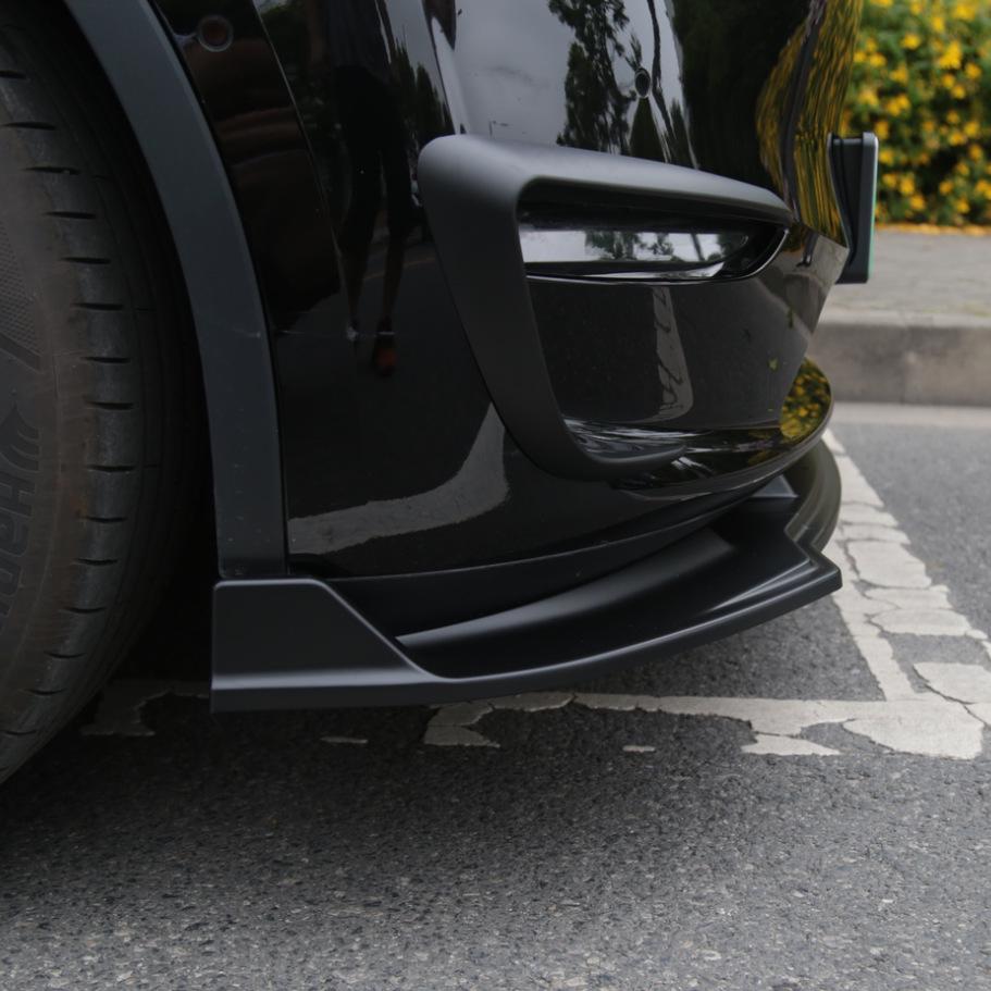2021-2022 Tesla Model Y Front Lip Spoiler - Three-Section Exterior Modification