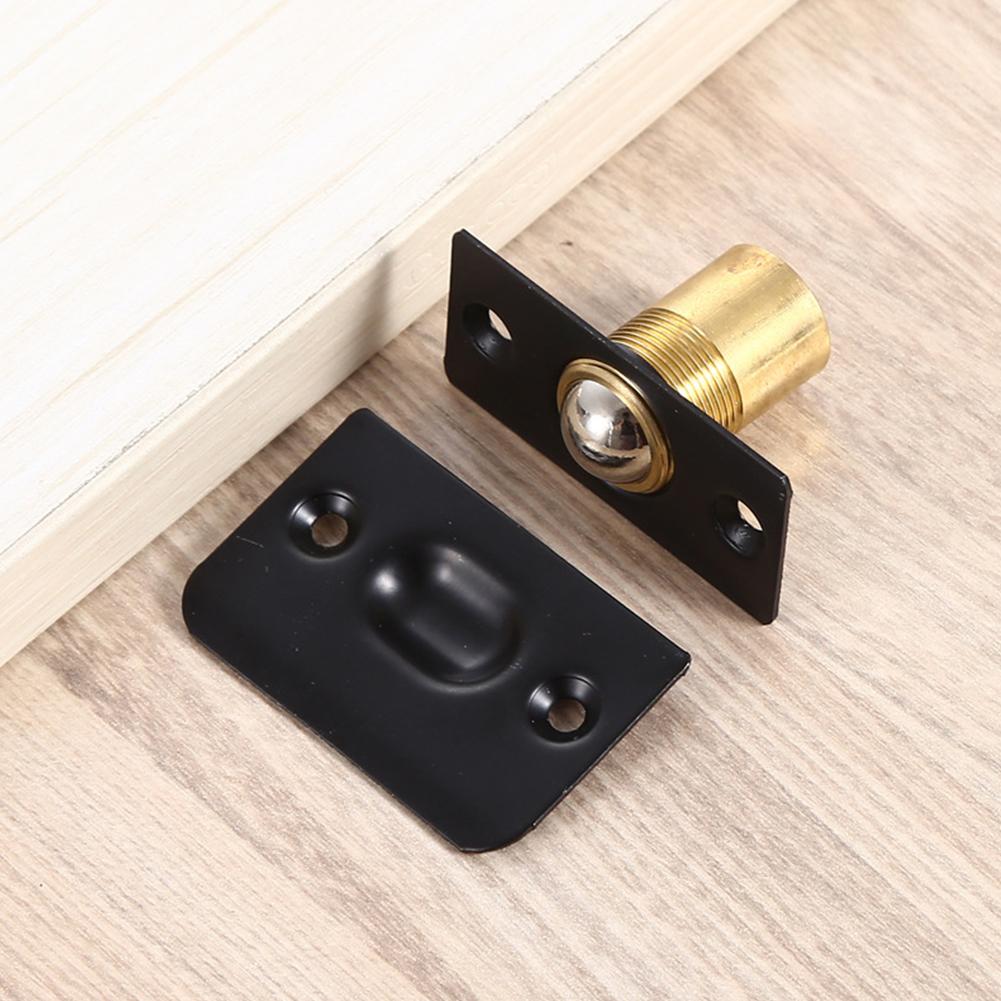 Adjustable Spring Ball Catch Latch for Wooden Cabinet Doors Made of Stainless Steel and Copper for Reliable Door Locking