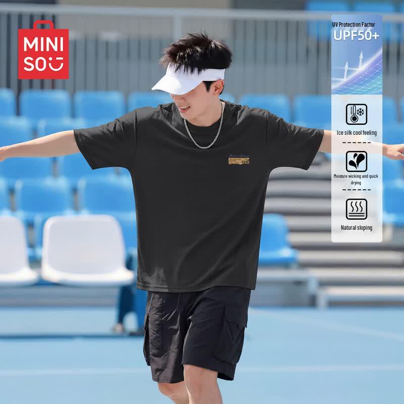 MINISO Men s Quick-Dry Cooling Loose Fit T-Shirt XL