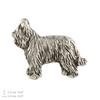 Briard, Berger de Brie II - Dog brooch in a gift box, elegant pin, lapel pin for Art-Dog brand jacket