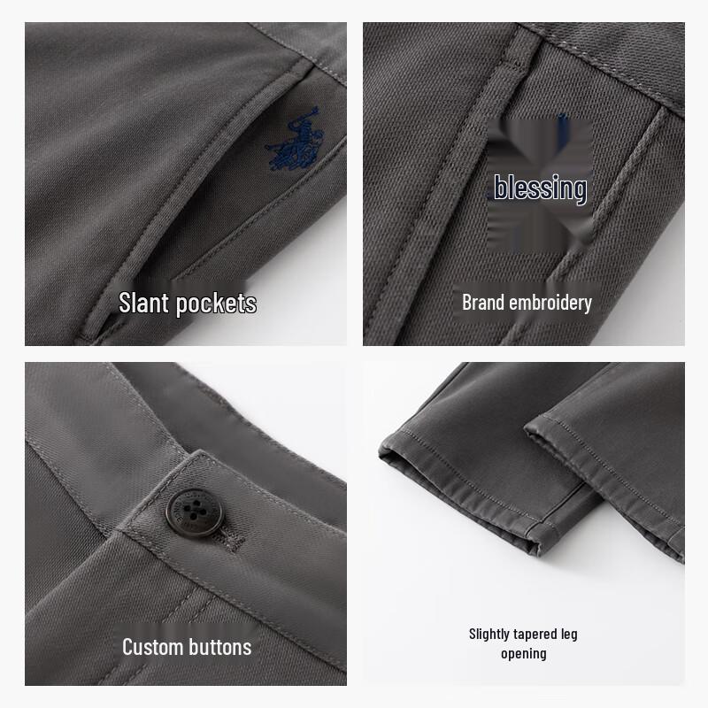 U.S. POLO ASSN. Men's Fleece Lined Business Casual Straight-Leg Pants