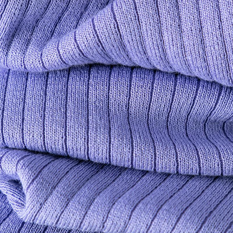 Set da donna a polo pullover a maniche corte top slim tinta unita t-shirt pantaloni a gamba larga set di moda lavorato a maglia