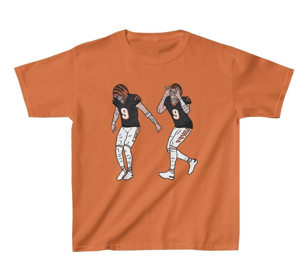 Youth T-shirt Joe Burrow Griddy Dance Tee Kids Sizes