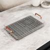 Clear Tableware Storage Tray Double-layer Serving Plate Decorative Drain Tea Tray  Kitchen