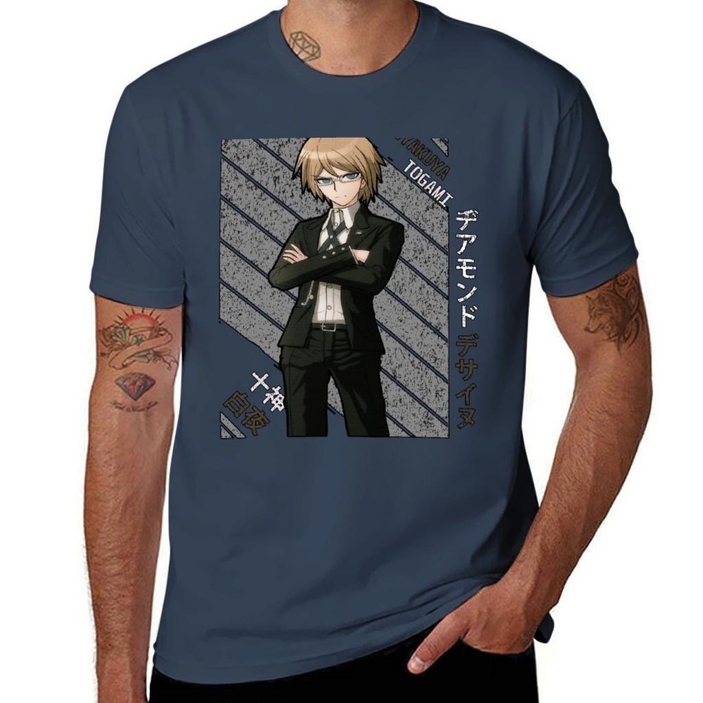 Byakuya Togami Danganronpa Tshirt Simple Solid Color Crew Neck Tee