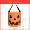 Halloween Pumpkin Bag With Cartoon Design For Trick Or Treat Candy Collecting