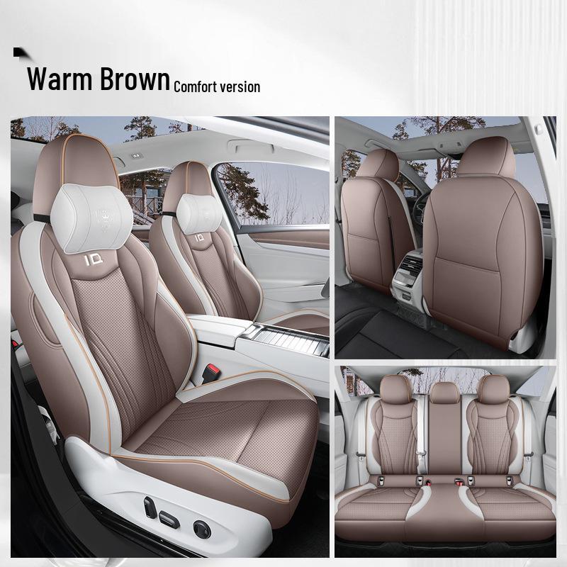 2024 VW ID.7 First Edition Leather Seat Covers - All-Season, Full Surround Design
