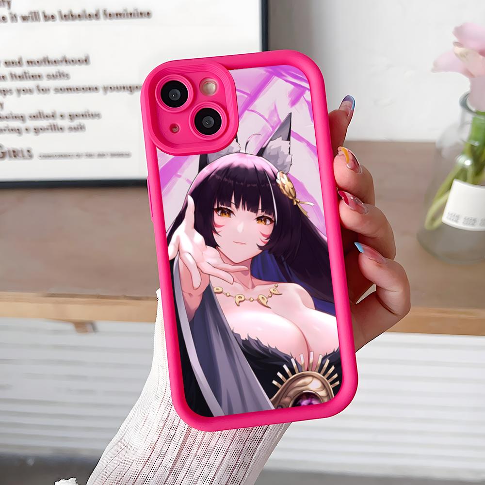 Azur Lane Musashi Thicken TPU Mobile Phone Case for iPhone 17 16 15 14 13 12 11 Air Pro Max Plus Colorful Cover
